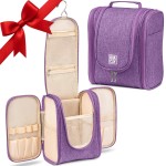 BOACAY Hanging Travel Toiletry Bag for Women and Men, Makeup Bag, Bathroom & Shower Organizer Kit for Accessories, Cosmetics, Travel Essentials