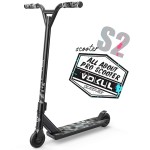 VOKUL Pro Trick Scooter for Kids 6 Years Up & Teens - Stylish Entry Level Stunt Freestyle Scooter with Stable Performance for Boys,Girls(New/Black)