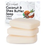 O NATURALS 3-Pack Organic Soap Bar 4oz each Set - 100% Vegan Cold Process Body Wash Scented Premium Essential Handmade Soap - Natural Soaps for Men Women, Face, Body - Coconut and Shea Butter