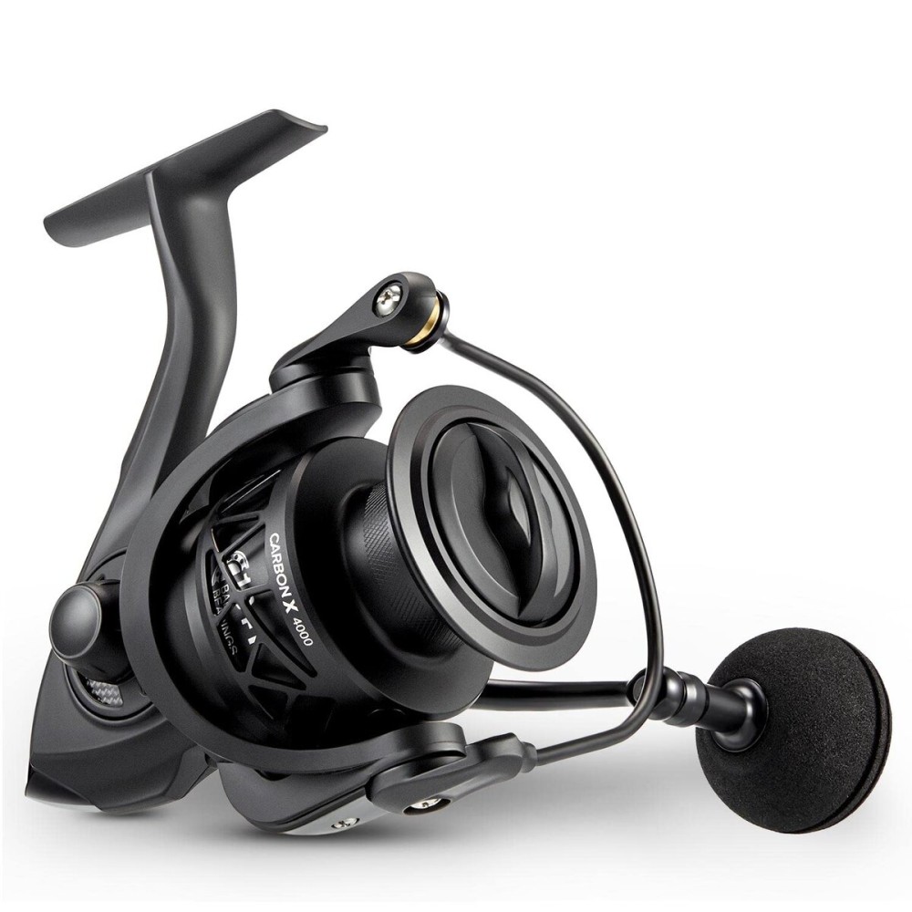 Piscifun Carbon X Spinning Fishing Reel, 6.2:1 High Speed, Carbon Fiber Frame & Rotor, 10+1 Shielded Bearings, Smooth Power for Freshwater & Saltwater, 4000 Series