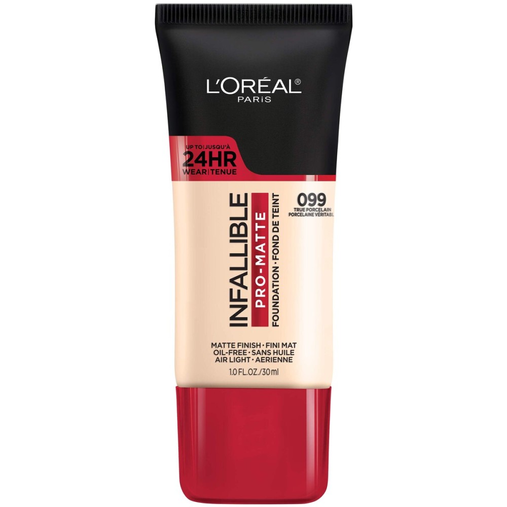 L\'Oreal Paris Cosmetics Makeup Infallible Pro-Matte Liquid Longwear Foundation, True Porcelain, 1 fl oz.