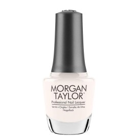 Morgan Taylor Nail Lacquer (Heaven Sent) White Professional Lacquer, Vibrant, Chip-Resistant, Fast-Drying, Long-Lasting, High-Shine, Perfect for Manicures & Pedicure, 0.5 ounce..