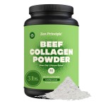 Zen Principle Grass-Fed Agglomerated Hydrolyzed Collagen Peptides 3 lb. Anti-Aging Protein Powder for Healthy Hair, Skin & Joints. Paleo and Keto Friendly, GMO and Gluten Free, Pasture-Raised Bovine.