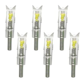 Lzwow 6PCS Lighted Nocks for Crossbow with .300/7.62mm Inside Diameter Led Nocks Arrow nocks for Archery Hunting