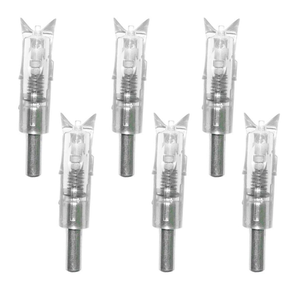 6PCS Lighted Nocks for Crossbow with .300/7.62mm Inside Diameter Led Nocks Arrow nocks for Archery Hunting