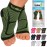 TechWare Pro Ankle Brace Compression Sleeve - Relieves Achilles Tendonitis, Joint Pain. Plantar Fasciitis Foot Sock with Arch Support Reduces Swelling & Heel Spur Pain. (Black/Green, S/M)