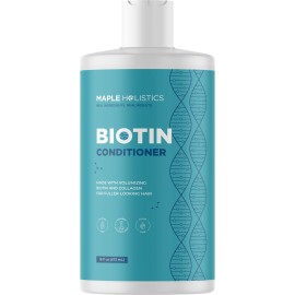 Biotin Conditioner for Thinning Hair - Volumizing Conditioner for Fine Thin & Weak Hair - Sulfate Paraben & Silicone Free with Nourishing Plant Proteins Argan Oil Green Tea & B Vitamins (16 Fl Oz)