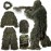 MOPHOTO 5 in 1 Ghillie Suit 3D Camouflage Hunting Suits - Jacket, Pants, Hood, Carry Bag for Adults & Youth, M/L/XL/XXL