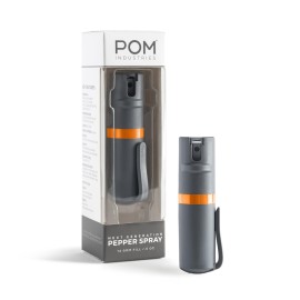 POM Pepper Spray Pocket Clip, Quick Flip Top Safety, Maximum Strength OC Formula with UV Marking Dye, Safe Compact and Tactical Design for Everyday Carry, 25 Bursts, 10 ft Range, 0.5 fl oz