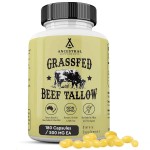 Ancestral Supplements Grass Fed Beef Tallow Capsules, 3000mg, Nourishing Kidney Fat Supplement Supports Bones, Teeth, Gums, Skin, Immune and Overall Health, Non-GMO, 180 Capsules