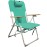 Caribbean Joe Folding Beach Chair, 4 Position Portable Backpack Foldable Camping Chair with Headrest, Cup Holder, and Wooden Armrests, Teal