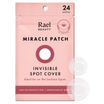 Rael Pimple Patches, Miracle Invisible Spot Cover - Hydrocolloid Acne Pimple Patch, Absorbs Zits & Blemish, Korean Skin Care, 2 Sizes (24 Count)