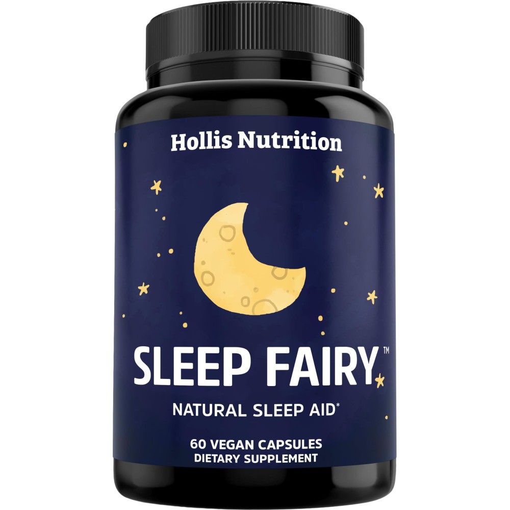 SLEEP FAIRY Natural Sleep Aid | Magnesium Glycinate 500mg, Melatonin 10mg, L-Theanine, B6, 5-HTP, GABA, Valerian Root & Ashwagandha | Herbal Sleeping Pills for Adults | Vegan Sleep Pills | MADE IN USA