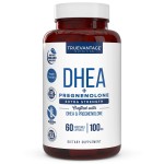 Truevantage Nutrition DHEA 100mg Supplement with Pregnenolone 60mg -Supports Hormone Balance, Lean Muscle Mass, Energy, Mood, Sleep, and Healthy Aging in Men and Women- Vegetable Capsules