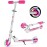BELEEV V1 Kids Scooters for Girls, 2 Wheel Folding Kick Scooter with Light Up Wheels, 3 Adjustable Height, Lightweight Push Scooter with Kickstand for Children 3 to 12 Years Old (Pink)