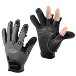 Palmyth Neoprene Fishing Gloves for Men and Women 2 Cut Fingers Flexible Great for Photography Fly Fishing Ice Fishing Running Touchscreen Texting Shooting Hiking Jogging Trekking Cycling Walking