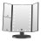 FASCINATE Lighted Makeup Mirror, 21 Bright LED Lights, 3x/2x/1x Magnifying Trifold LED Vanity Mirror, Touch Control Dimmable Brightness,180  Rotaion