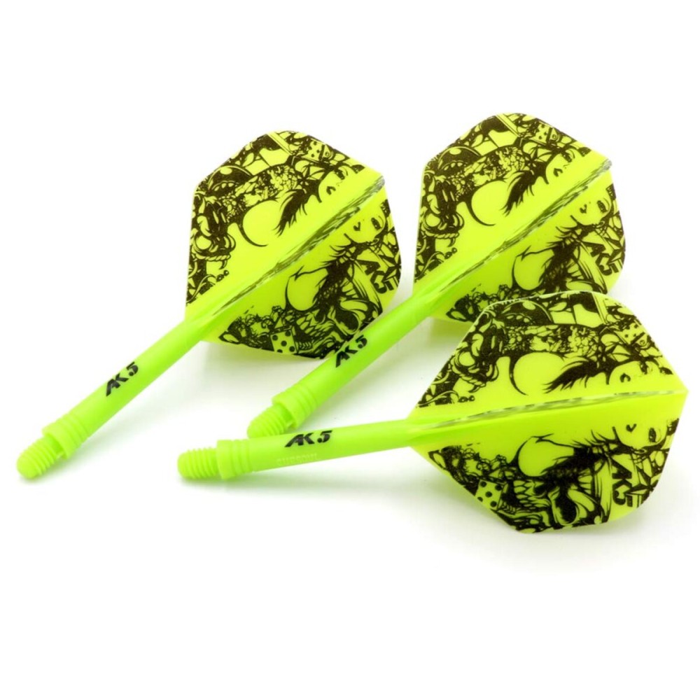 CUESOUL Integrated Dart Shaft and Flights Standard Shape,Set of 3 pcs Sexy Women Pattern(CSAK-53XMN)