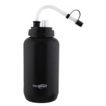 Pro Impact Squeezable Water Bottle with Bendable Long Straw and Spray cap - LDPE BPA Free Plastic - Hydration for Baseball Hockey Gym MMA Yoga Boxing Cycling Softball Football Lacrosse (35.5 Oz.)