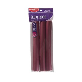 Red by Kiss Flexi Rods - Heatless Hair Curler for 90S Glamorous Bouncy Curls Beach Waves, No Slips, Sleep Styler (10 Length, 1 3/16 Diameter)