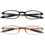 Mcoorn Lightweight Reading Glasses,Flexible(Memory Plastic) Readers, Men and Women