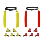 10 Man Flag Football Set Rubber Connectors & eBook