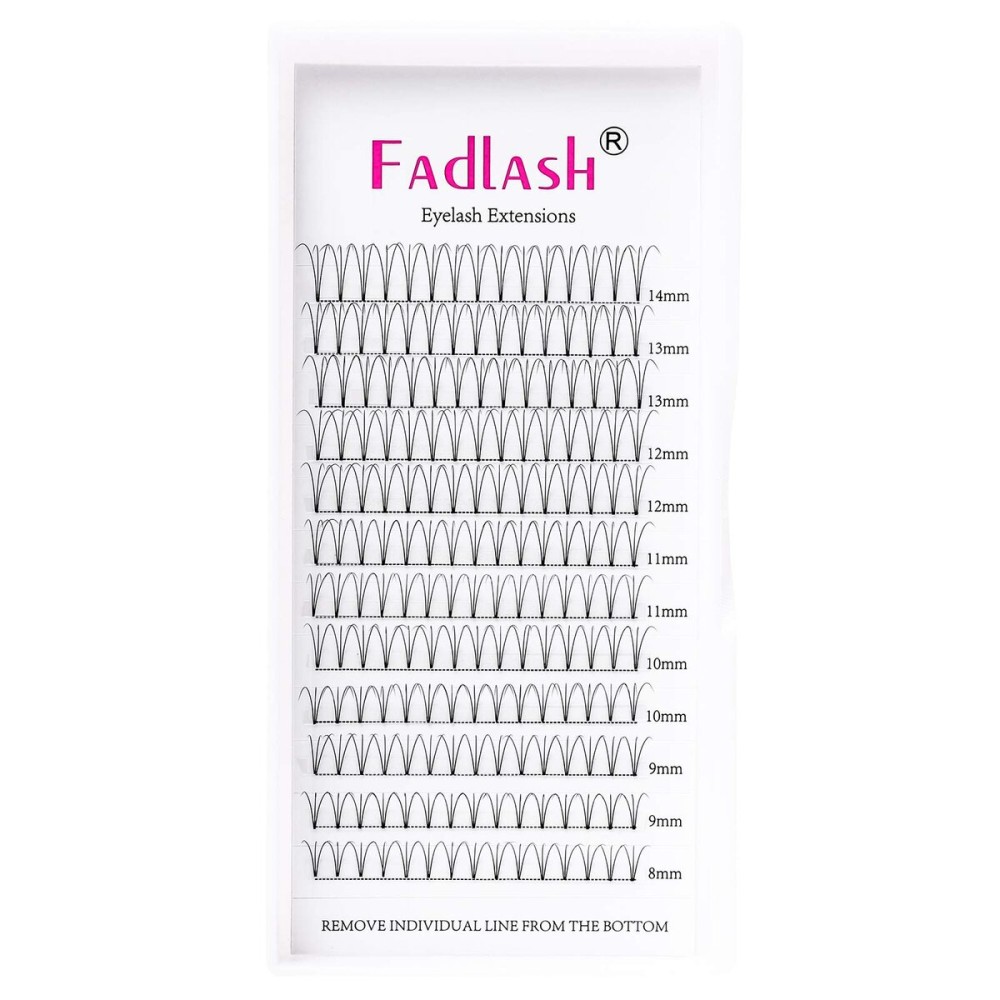 Volume Lash Extensions 3D to 20D Premade Fans Eyelash Extensions Pointy Base Premade Lash Extensions Fans 0.05 0.07 0.10 8-20mm Available Premade Lash Fans Thin Base (3D-0.10-D, 8-14)