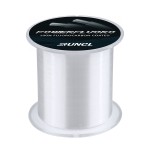 RUNCL PowerFluoro Fishing Line, 100% Fluorocarbon Coated Fishing Line, Hybrid Line - Virtually Invisible, Faster Sinking, Low Stretch, Extra Sensitivity, Abrasion Resistance (300Yds, 16LB(7.3kgs))