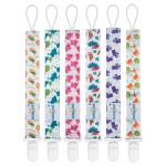 babygoal Animal Pacifier Clips, 6 Pack Binky Paci Holder Leashes Fits for Most Pacifiers and Binkies 6PB04