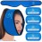 Face Ice Pack Wrap for TMJ Relief, Wisdom Teeth, Jaw, Head and Chin, 4 Reusable Hot and Cold Gel Packs, Pain Relief for Mouth, Oral and Facial Surgery
