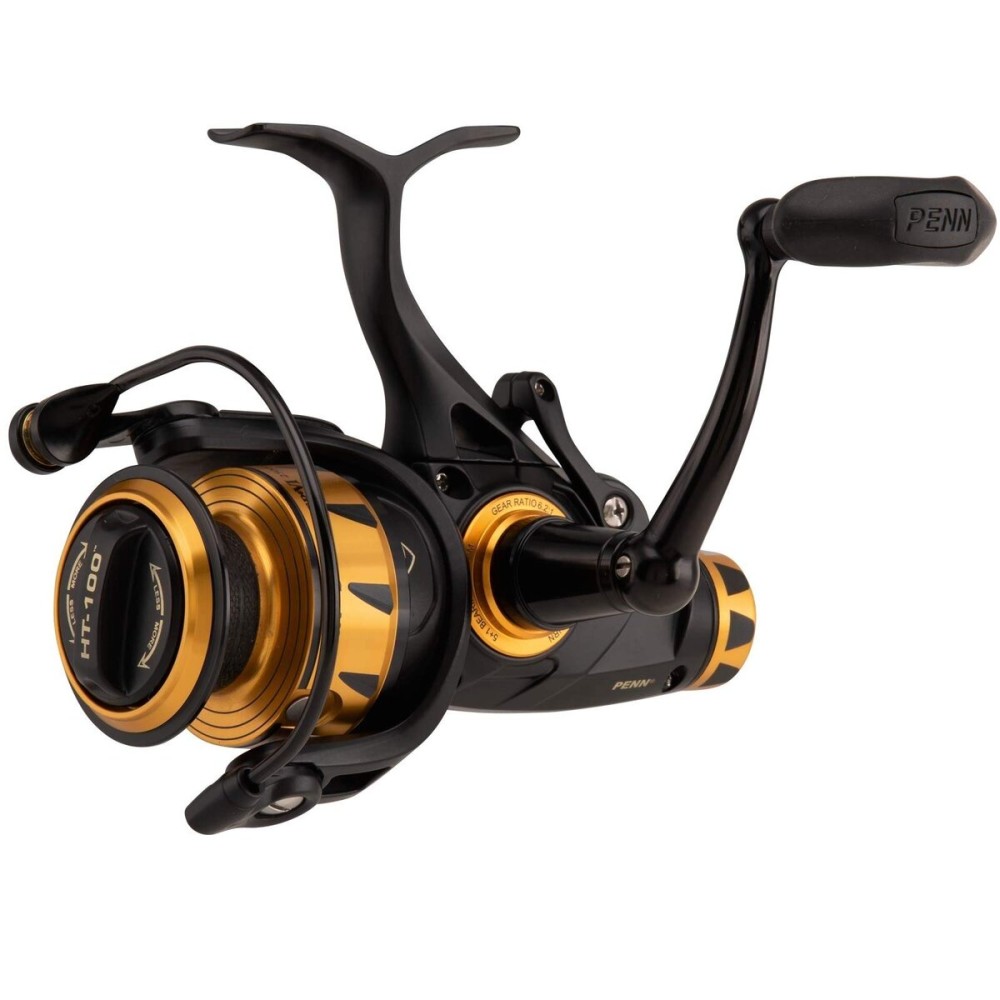 PENN Spinfisher VI Live Liner Spinning Surf/Nearshore Fishing Reel, HT-100 Front Drag, Max of 30lb | 13.6kg, Built with Carbon Fiber Washers, Black Gold