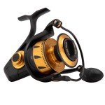 PENN Spinfisher VI Spinning Inshore/Nearshore Fishing Reel, HT-100 Front Drag, Max of 30lb | 13.6kg, Made with an All-Metal Reel Body and Spool Design,black