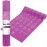 NewMe Fitness Yoga Mat for Women and Men - Large, 5mm Thick, 68 Inch Long, Non Slip Exercise Mats w/ 70 Printed Yoga Poses for Pilates, Workout and Stretching - Home and Gym Essentials - Purple