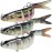 TRUSCEND Easy Catch Swimmax, Magic Noisy Turbulent Wiggling and Vibrating Actions for More Bites, Segmented Swimbait Jointed by Dyneema Strongest Fiber, Lifelike Fishing Lures for Relax Family Fishing