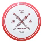 yikundiscs Yikun Twin Swords Understable Distance Driver| Pro Worlds 2025 Limited Edition | Beginner-Friendly Max-Distance Disc | Wind-Resistant & Easy-Glide Control | PDGA Approved 170-176g(Red)