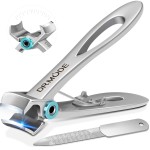 DRMODE Nail Clippers for Men Thick Nails - Large Toe Nail Clippers for Thick Nails for Senior with Wide Jaw Opening, Sharp Finger Nail Clippers Adult Cutter for Tough Nail