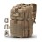 Hannibal Tactical MOLLE Assault Pack, Tactical Backpack Military Army Camping Rucksack, 3-Day Pack Trip w/USA Flag Patch, D-Rings, Coyote