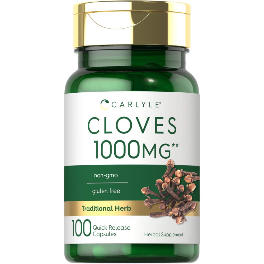 Carlyle Cloves Supplement | 1000mg | 100 Capsules | Non-GMO, Gluten Free