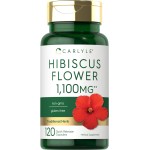 Carlyle Hibiscus Flower Extract 1100 mg | 120 Capsules | Non-GMO, Gluten Free Supplement