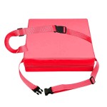 SUNMALL Dining Chair Heightening Cushion Portable Dismountable Adjustable Highchair Booster for Baby Toddler Kids Infant Washable Thick Chair Seat Pad Mat (red+Pink)
