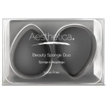 Aesthetica Cosmetics Beauty Sponge Blender - Latex Free and Vegan Makeup Sponge Blender - For Powder, Cream or Liquid Application (2 PACK)