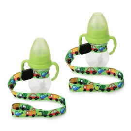 Accmor 2Pcs Adjustable Sippy Cup Straps - Leashes for Stroller, High Chair, Car Seat