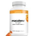 Macutene Protect Eye Vitamins for Macular Support Areds 2 with Lutein and Zeaxanthin Supplements (25mg/5mg) - Doctor Formulated Bilberry Supplement for Eyes, Lab Tested, Vegan (60 Capsules)