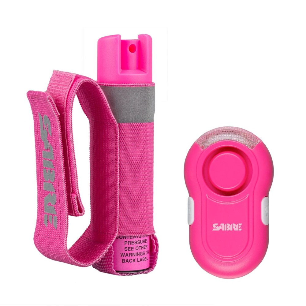 SABRE Runner Pepper Gel, Maximum Police Strength OC Spray, Reflective Strap for Easy Carry & Access, 0.67 fl oz, 4X Longer Spray Time - Up to 13 Seconds, Optional Clip-On Alarm & LED Armband Combos
