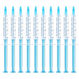 EZGO 10 Pack Teeth Whitening Gel Refills 22% Bleaching Gel, No Sensitive Teeth Whitener, Great for Sensitive Tooth Whitening, Carbamide Peroxide Teeth Whitening Gel, Mint Flavor (10X 3ML)