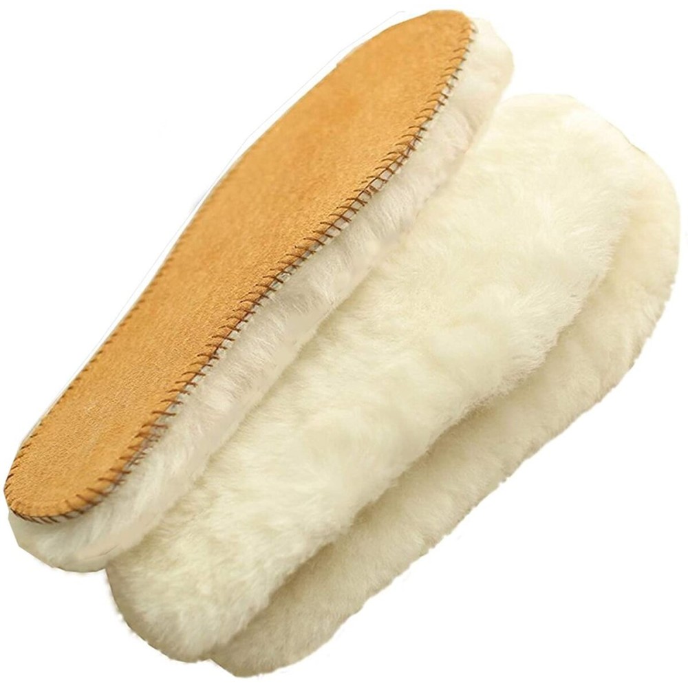 Australian Sheepskin Insoles,Thick and Warm Wool Insole,Women Men Replacement Insole (5 M US Women)