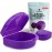 FRESH KNIGHT Retainer Case (2 Pack). Retainer Case with Vent Holes. Perfect for Denture, Mouth Guard, Aligner (Purple)
