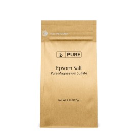 Pure Original Ingredients Epsom Salt Pure Magnesium Sulfate, Food Grade, Soaking Solution (2 Pound)