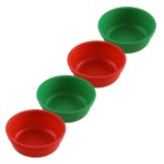 Re-Play 12 oz. Toddler Bowls Set of 4 - Kids Deep-Walled, Durable & Reusable Snack and Meal Bowls, Dishwasher & Microwave Safe, BPA-Free, Made in USA from Recycled Plastic, Christmas