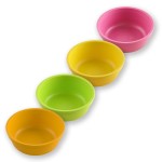 Re-Play 12 oz. Toddler Bowls Set of 4 - Kids Deep-Walled, Durable & Reusable Snack and Meal Bowls, Dishwasher & Microwave Safe, BPA-Free, Made in USA from Recycled Plastic, Citrus